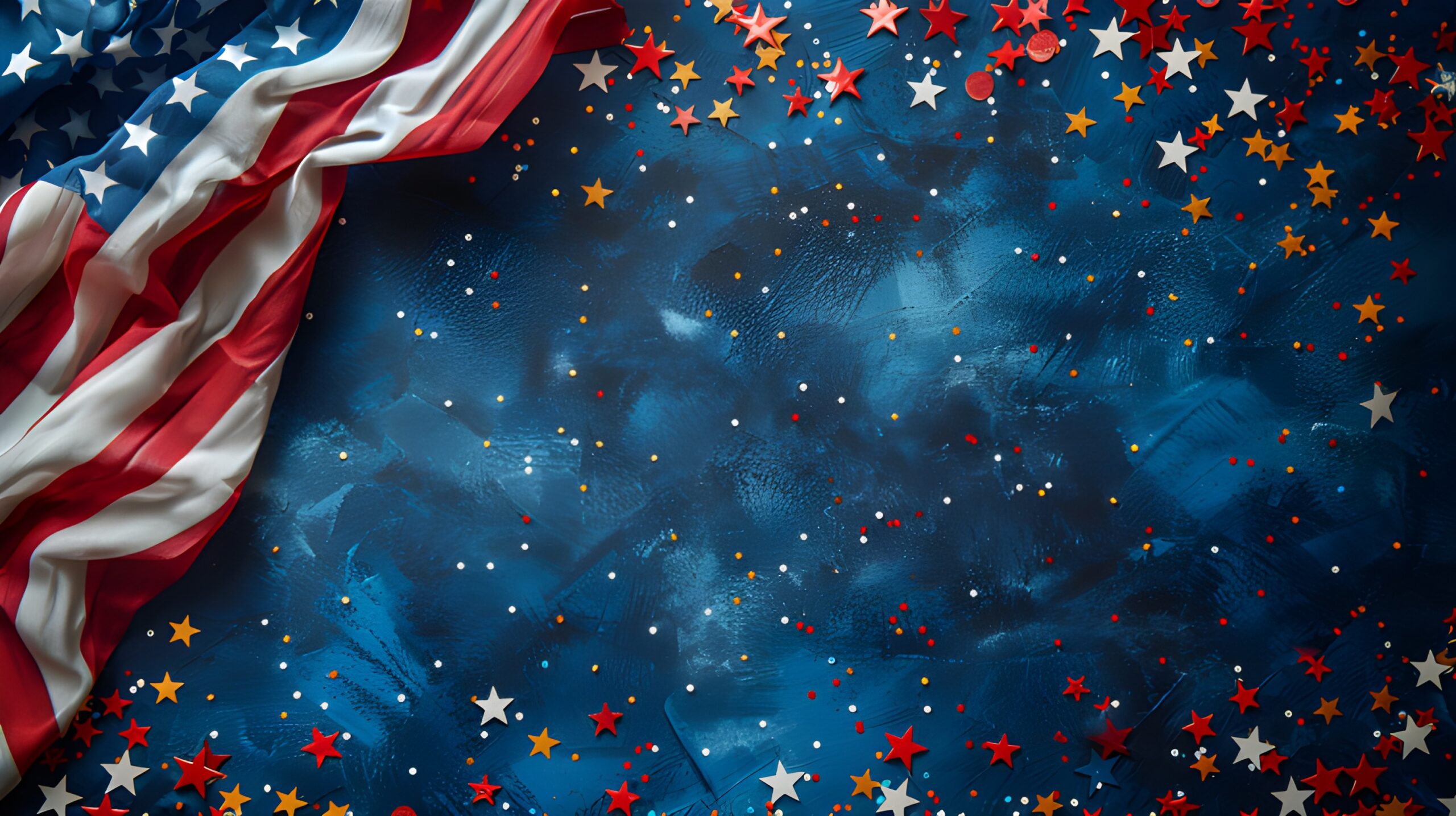 American Flag colors background 4 July independence day celebration