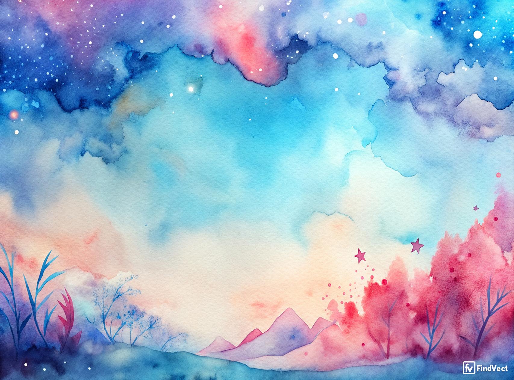 Abstract colorful watercolor background