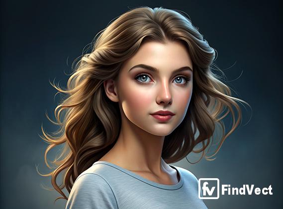 Beautiful portrait of teenager woman