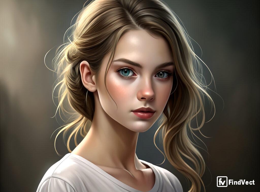 Beautiful portrait of woman