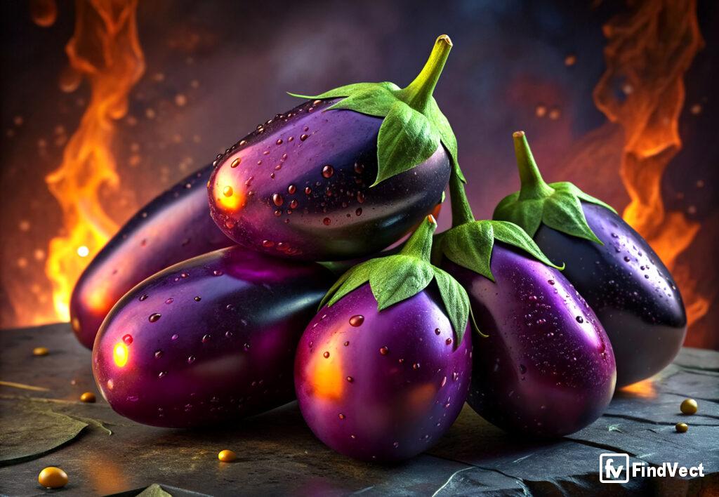 free photo of raw eggplant ready to be cooked