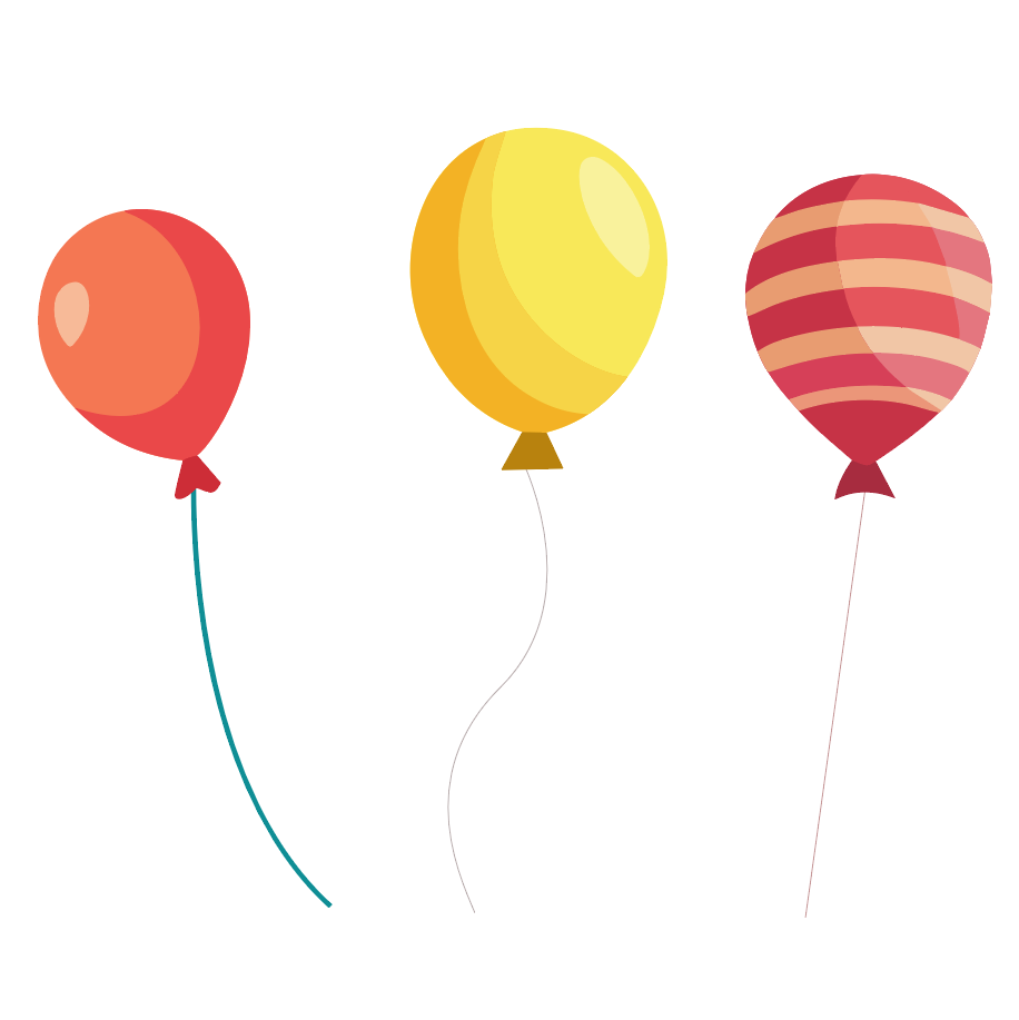 Elegant Balloon Illustrations