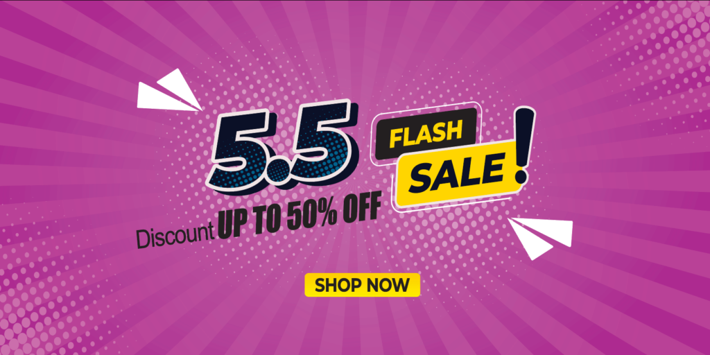 5.5 flash sale banner template